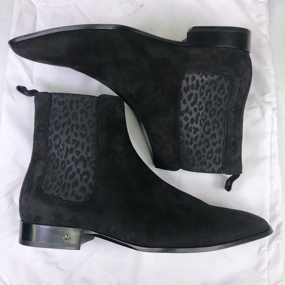 JIMMY Choo Men’s Sawyer Black Suede Ankle Boots